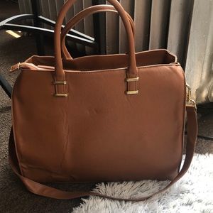 Brown tote bag